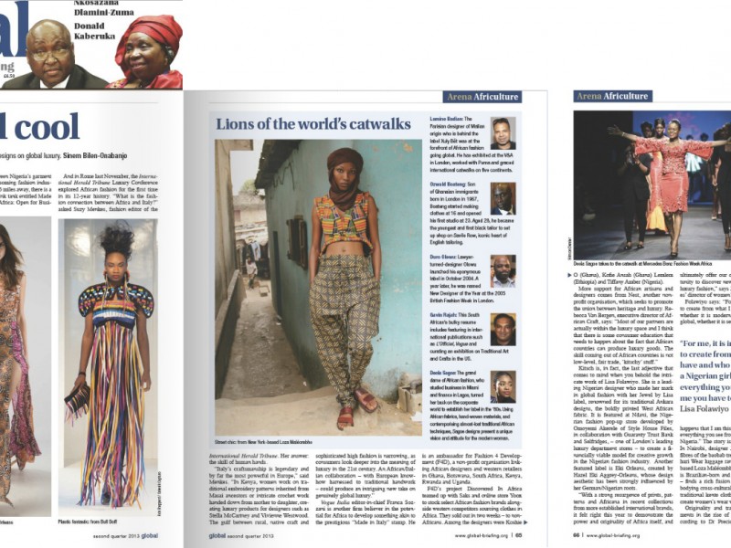 Africa Fashion Week London Featured in Global Briefing Magazine
