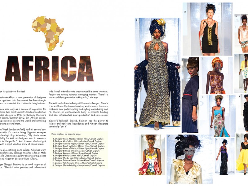 Africa Fashion Week London 2012 in Vigore Magazine