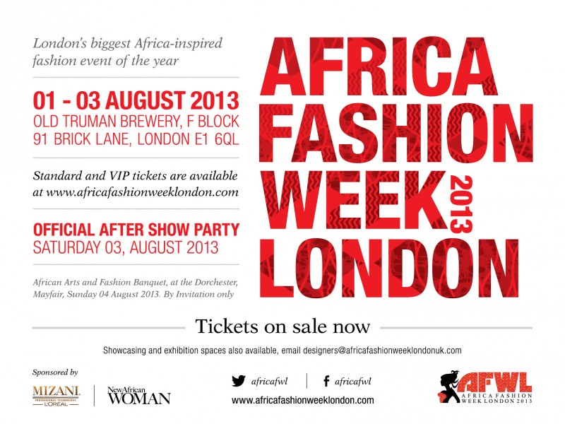 Free Standing and Exhibition Tickets to Africa Fashion Week London