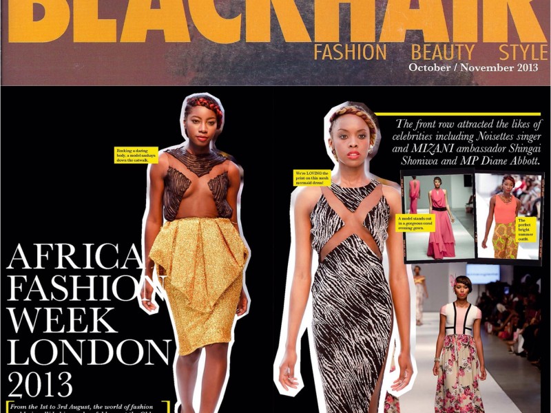 Africa Fashion Week London 2013 Gets Six-Page Feature in Black Hair